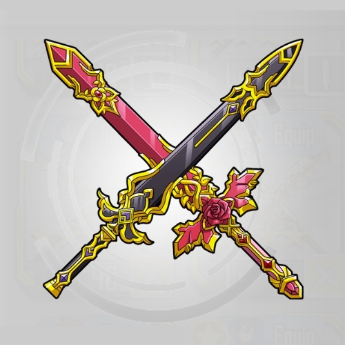 Weapon Starlit Cloud Sword x Lucent Red Rose Sword SAO MD