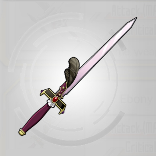 Weapon Ebony Rapier SAO MD