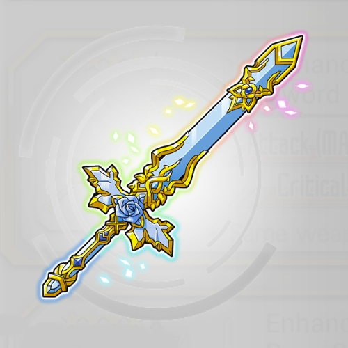 Weapon Enhance Incarnate Glacial Blue Rose Sword SAO MD