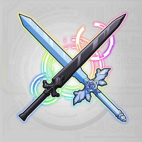 Unlock Sacred Power Night Sky Sword x Blue Rose Sword - Sword Art