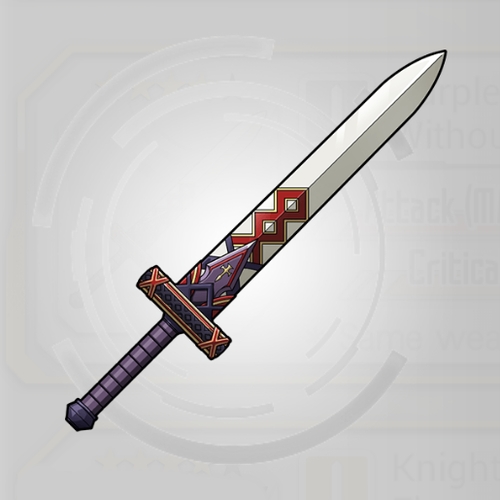 Weapon Purple Sword of the Trainee Without Equal SAO MD
