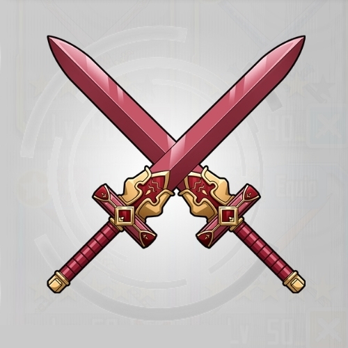 Weapon Crimson Lethal Sword x2 SAO MD